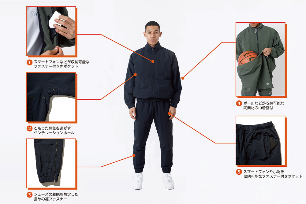 COURTSIDE SERIESディテールに拘ったオフコートウェア コートサイド 